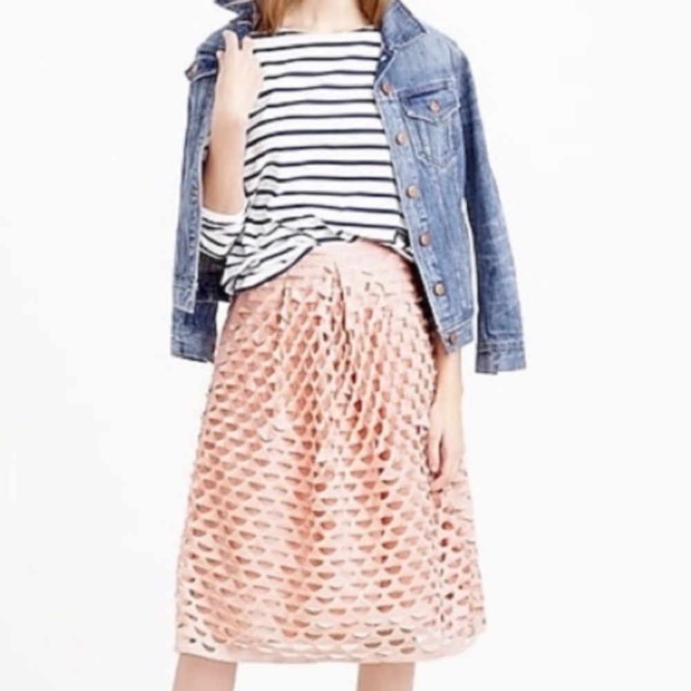 EUC J. Crew IG-worthy/Editorial Blush Pink Skirt Size 4